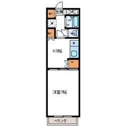 郡山駅 バス15分  奥羽大学下車：停歩8分 2階の物件間取画像